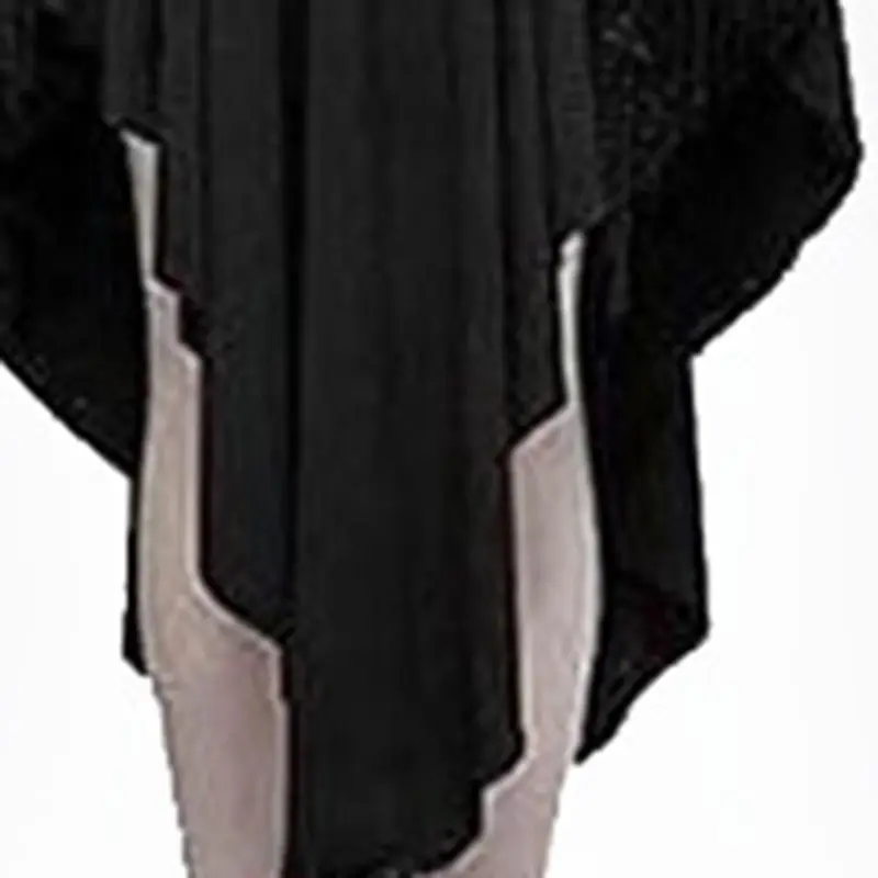 Готическое платье миди с капюшоном женское сексуальное кружевное открытой