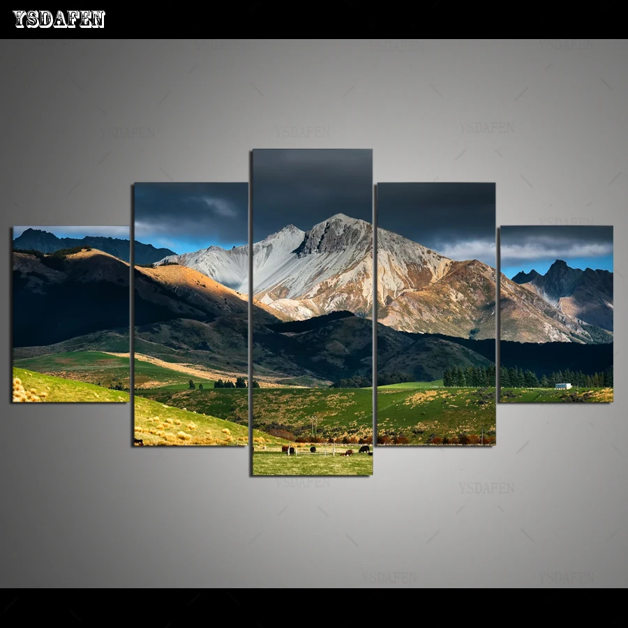 HD Печать olieverf модульная фотография Пейзаж Плакат добрый декор комнаты woondecorрация