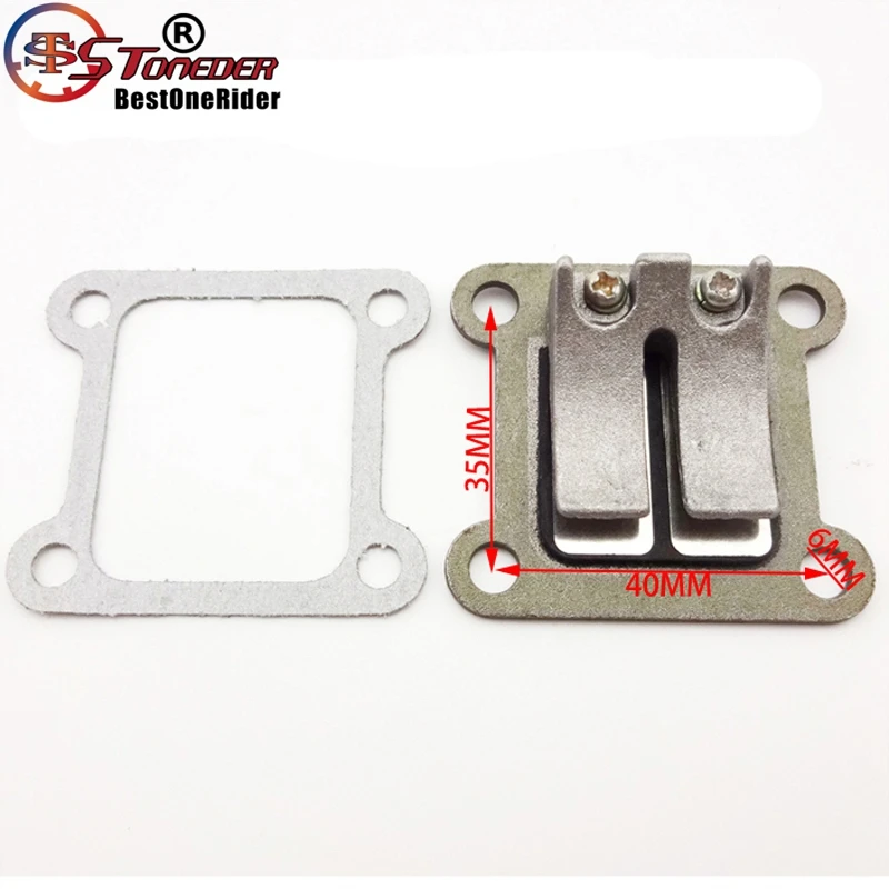 Каменная тростниковая клапанная блочная прокладка для 2-тактного 47cc 49cc двигателя