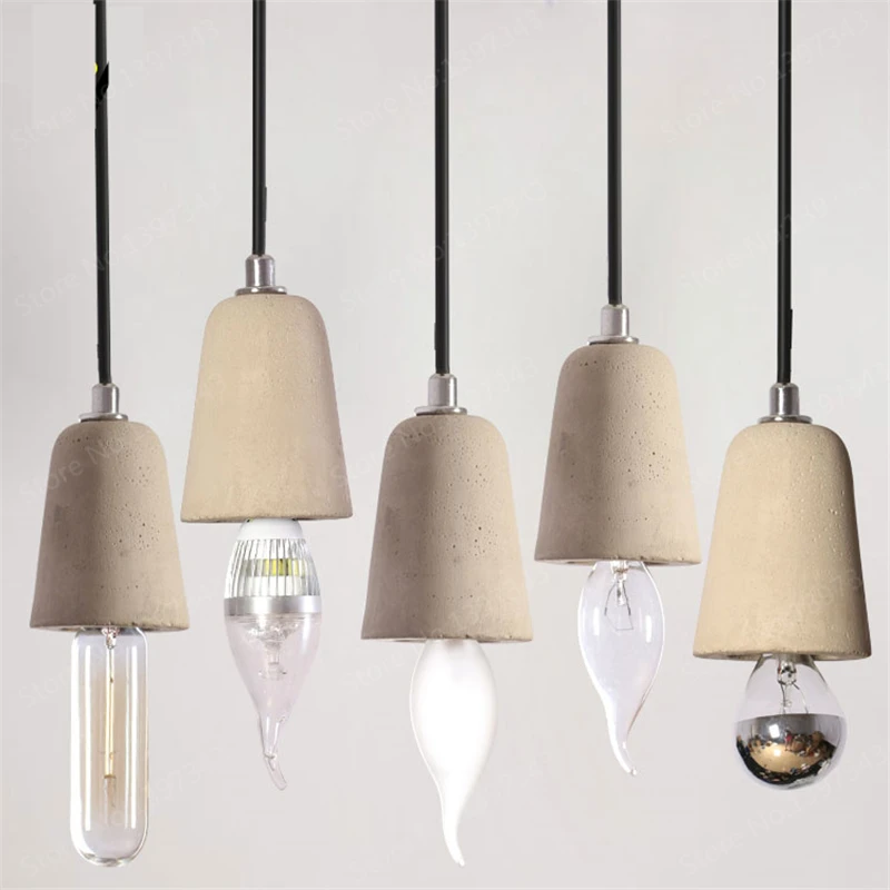 Минималистичный Ретро подвесной светильник в скандинавском стиле бетонный