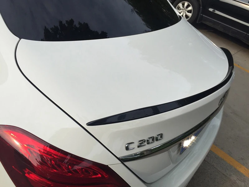 Для Mercedes W205 спойлер 4-дверный седан C63 стиль C180 C200 C260 ABS Пластик хвост крыла Unpaint и