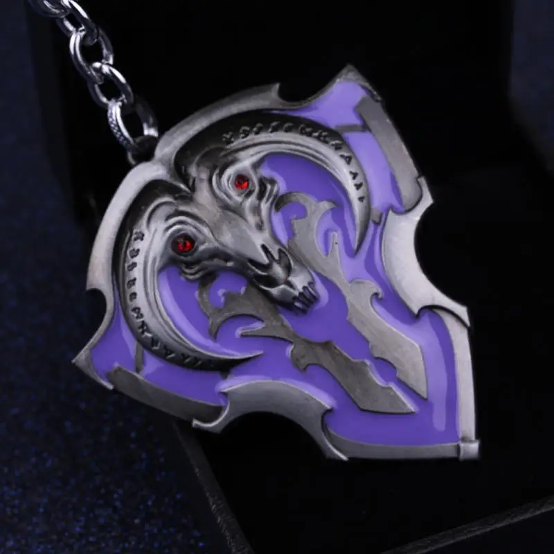 В стиле панк WOW игры DOTA 2 Glory для альянс брелок со львом pioneer фиолетовый овец щитом