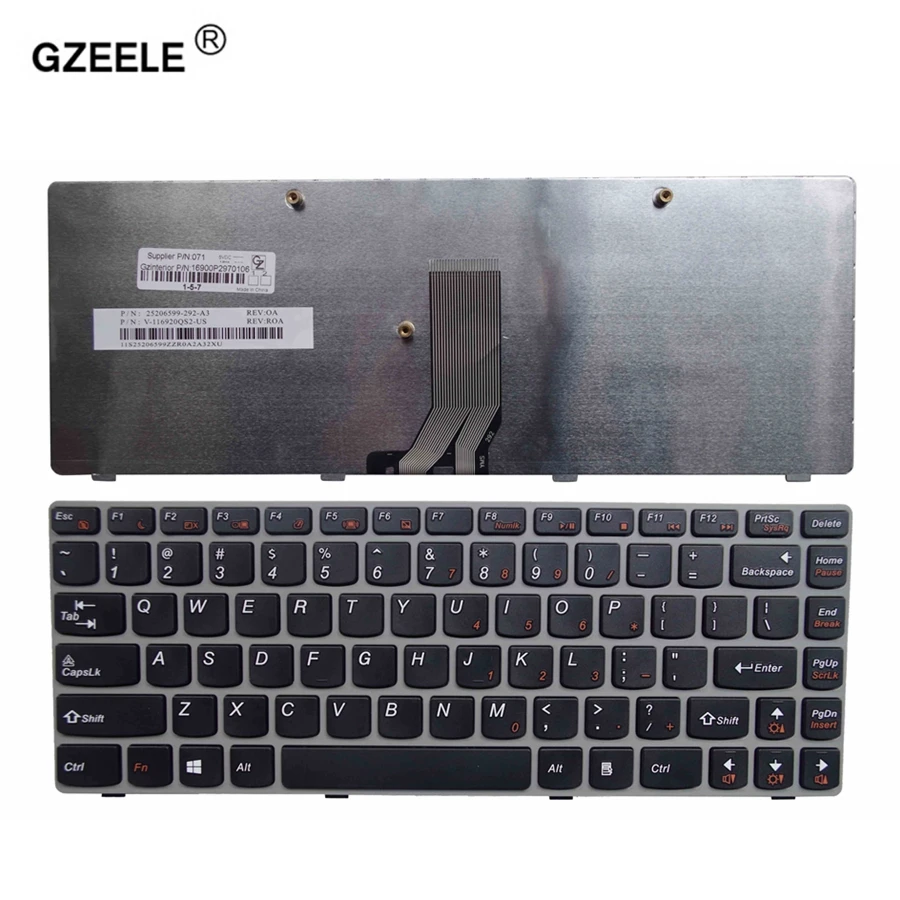 

GZEELE US laptop keyboard FOR LENOVO B4310G B4302A B4450 G475AX G470 V470 B470 B490 G475 B475E V480C B480 M490 replace English
