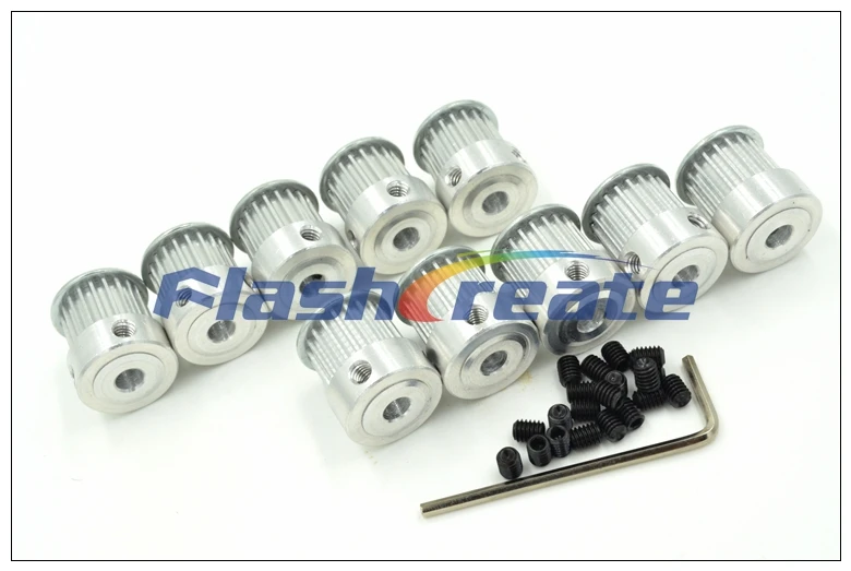 10pcs 20 teeth T2.5 Pulley Bore 5/6/6.35/8mm + 10M PU timing Belt W=10mm 20T 20Teeth for 3D Printer CNC | Обустройство дома