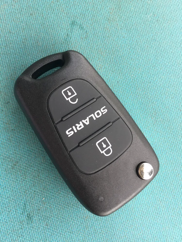 1Pc Replacement 3 Buttons Flip Remote Key Shell Fit For Hyundai Solaris Fob Accessories Kia Case Folding Car | Автомобили и
