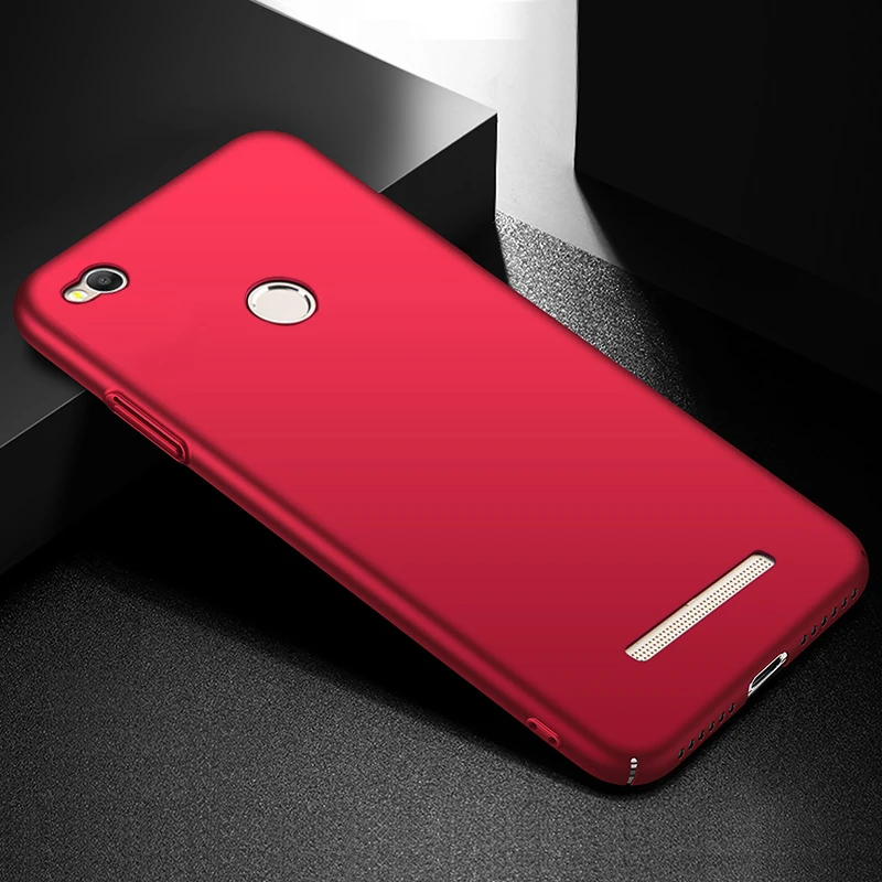 Чехол чехол для Xiaomi Redmi 3 S 3X Жесткий ПК на роскошный простой матовый Etui Pro телефона