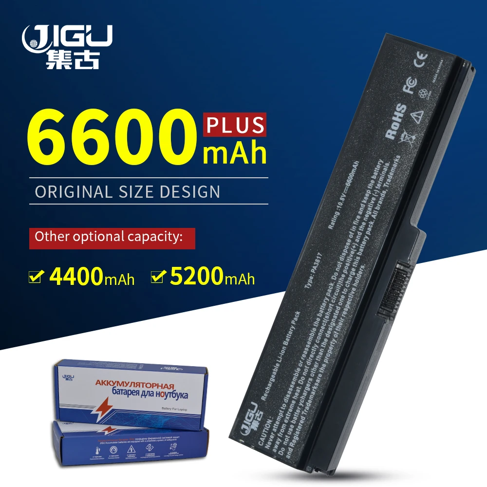 Сменный аккумулятор JIGU для ноутбука TOSHIBA Satellite L645 L655 L700 L730 L735 L740 L745 L750 L755 PA3817