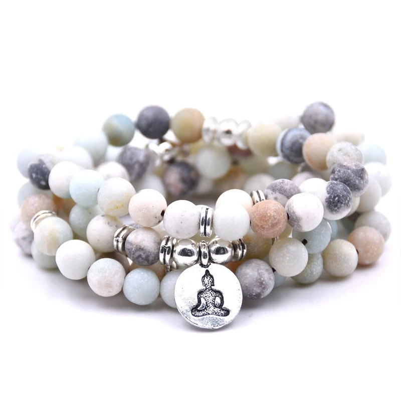 ASHMITA 2019 Howlite 108 браслет натуральный камень Будда тигровый глаз ювелирные изделия