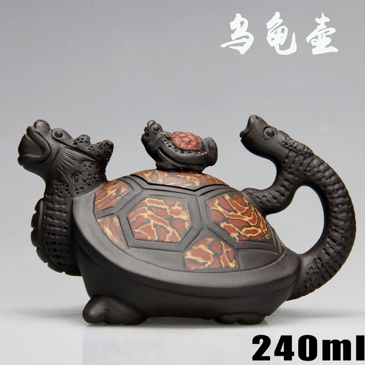 

Authentic Yixing Zisha masters handmade teapot ore Purple mud turtle pot crafts wholesale and retail 306