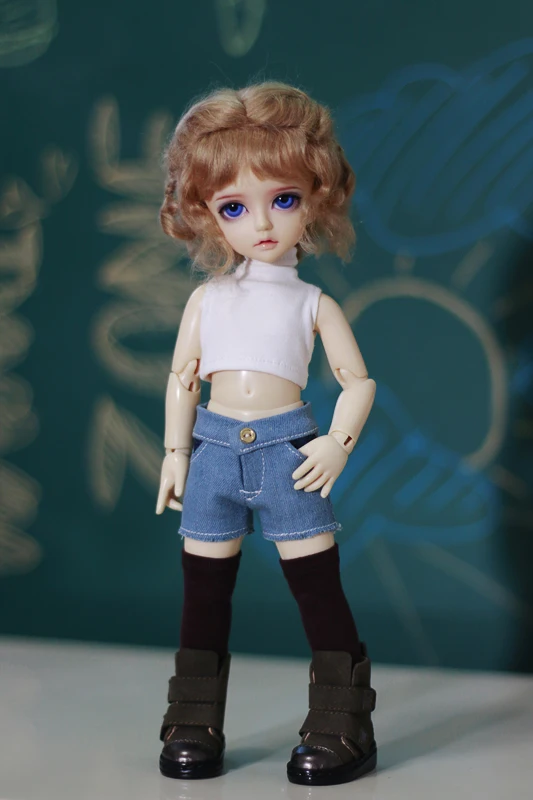 Нижняя рубашка без рукавов с высоким вырезом для BJD 1/6 YOSD 1/4 MSD 1/3 Аксессуары