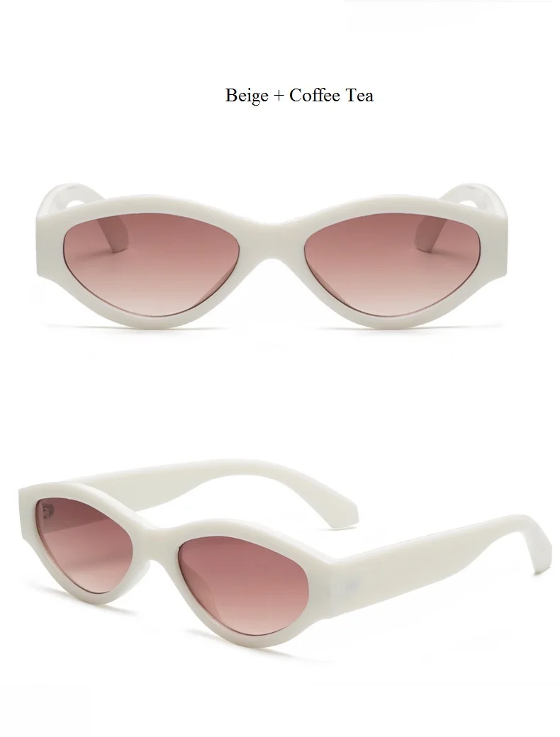 Бренд Cateye, солнцезащитные очки для женщин, прозрачная маленькая оправа, сексуальные, шикарные, Овальные, солнцезащитные очки, затемненные очки, пара, винтажные очки для мужчин, UV400