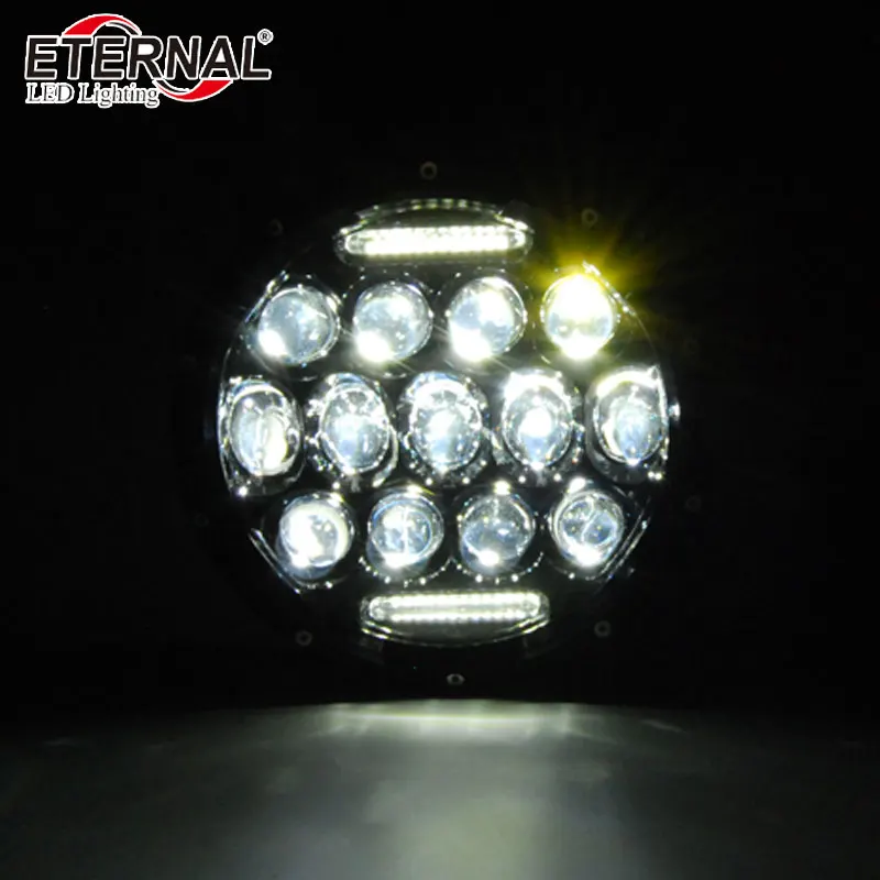 7 дюймовая светодиодная фара для мотоцикла Wrangler Rubicon 75 Вт Harley Dyna DUCATI Monster KAWASAKI|led