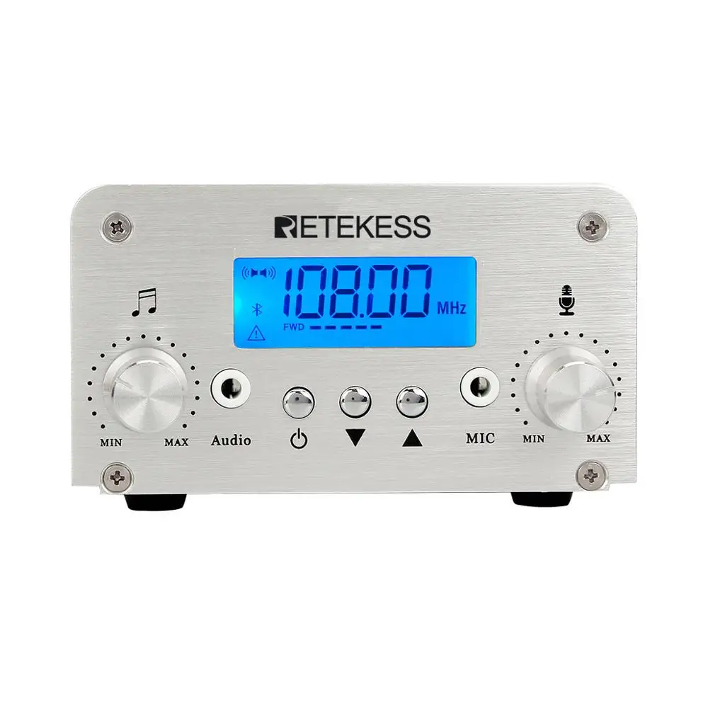 Беспроводной fm передатчик Retekess TR502 15 Вт радиостанция + 10 шт. PR13 радио антенна для