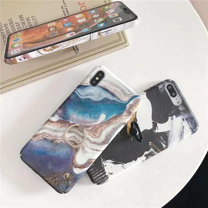 DISCASE модный винтажный мраморный чехол для телефона iphone 8 7 plus XS MAX XR X 6 6s Твердый из