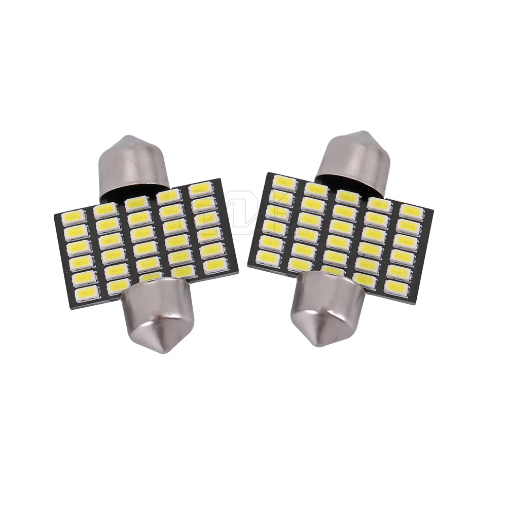 100 шт. авто светодиодные C5W гирлянда 29 мм 28 мм LED 3014 SMD автомобилей LED Купол гирлянда 30LED лампы авто крыши Чтение свет