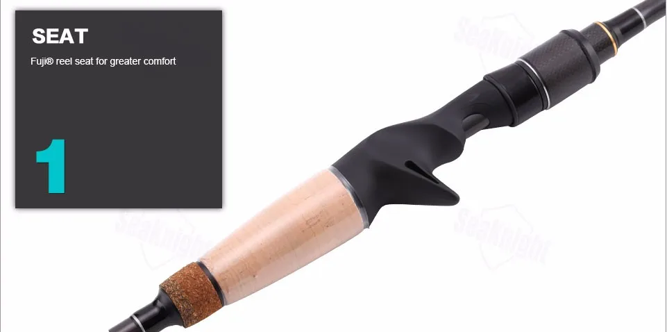 Abu Garcia злодей VLC662M VLC702M 1,98 м 2,13 м baitcasing Удочка две секции м мощная углеродная основа удочка
