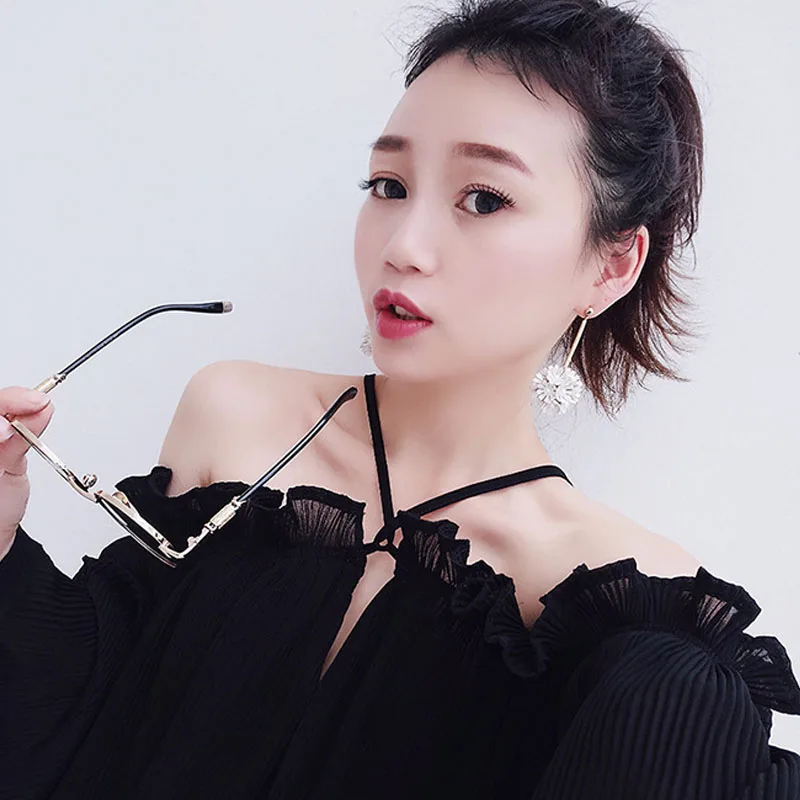 Новинка 2017 года ручной работы белый цветок мяч серьги ювелирные изделия