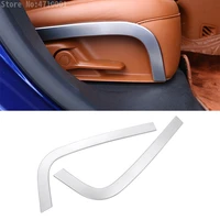 for maserati levante 2016 car styling abs chrome car rear row seat side decoration strips trim auto accessories set of 2pcs