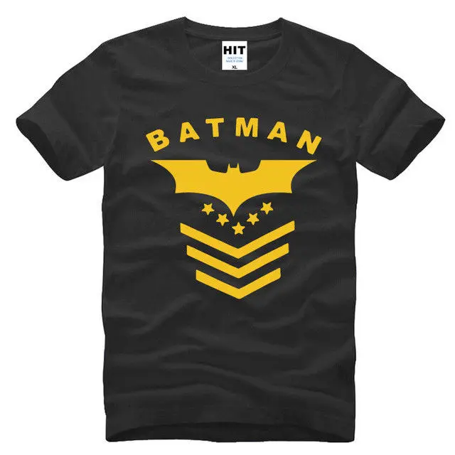 Новый фильм робот bat Для Мужчин Мультфильм черный короткий рукав мужчин футболка