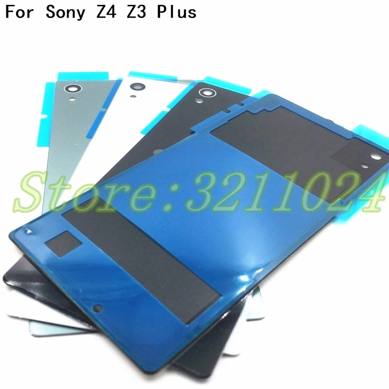 1 шт. Z4 Задняя стеклянная крышка батареи для Sony Xperia Z3 + Plus E6553 чехол Корпус с