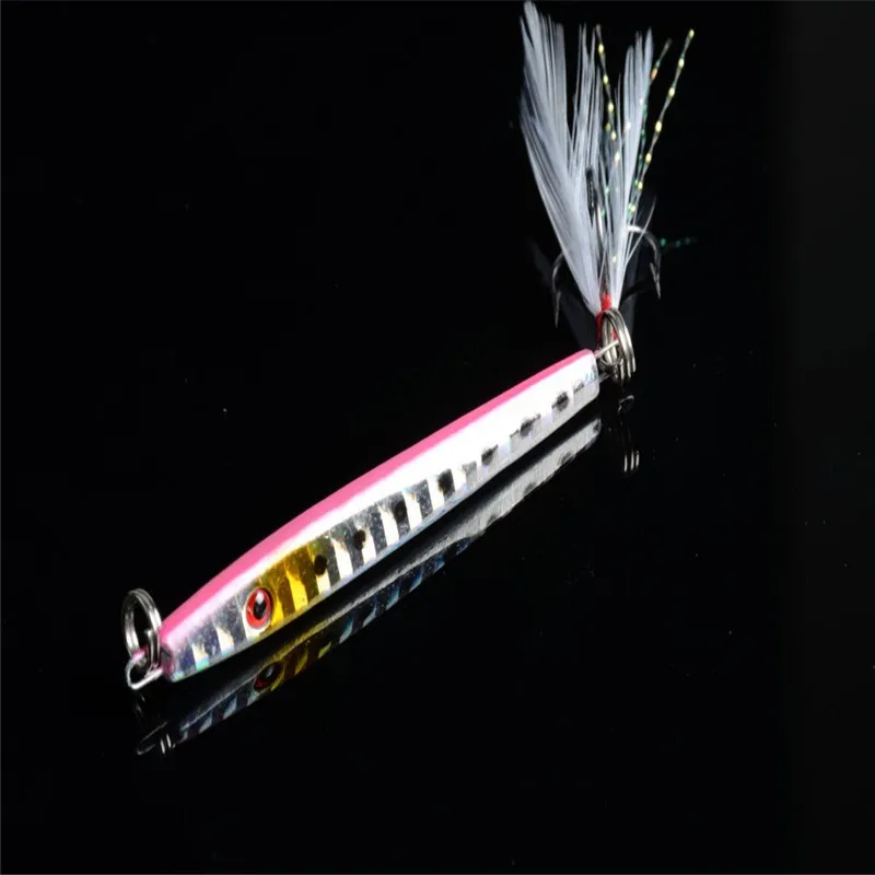 1 pcs Bulk New Lot Laser Jigs Sea Fishing Lures Metal Bait Iron Lead Tackle 5.7cm/11g 2547 | Спорт и развлечения