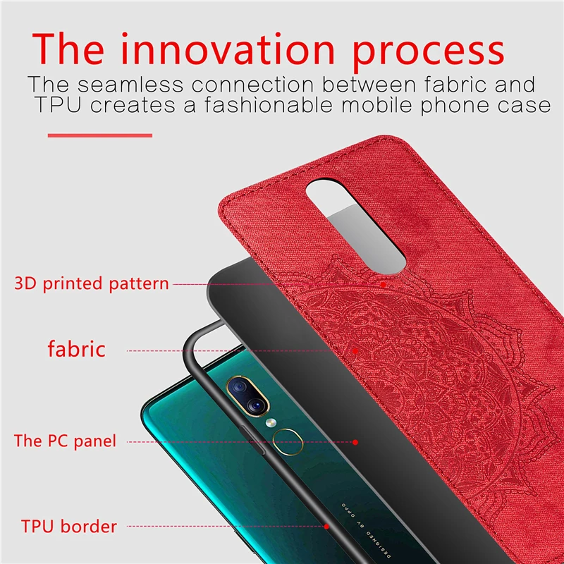 Чехол из хлопчатобумажной ткани для Oppo F11 Pro чехол магнитный силиконовый бампер