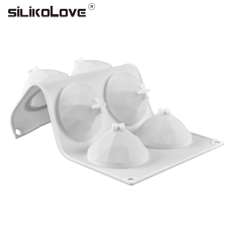 Silicolove 3d силиконовые формы для выпечки торта десерт алмазные мусс и инструменты