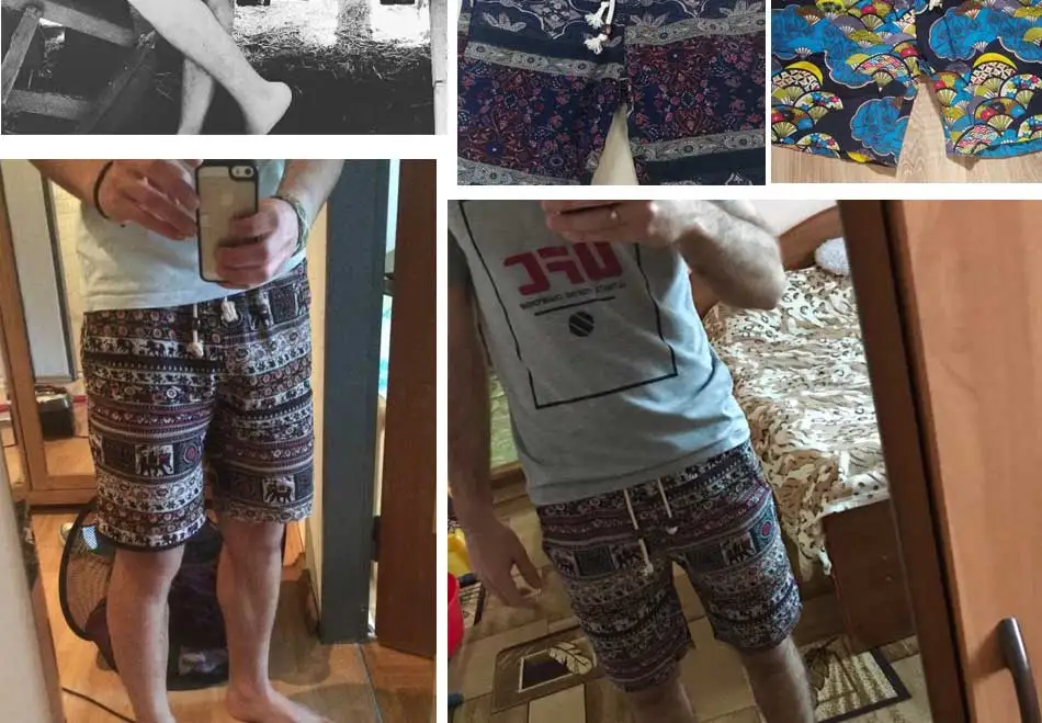 2 шт., летние мужские шорты с цветочным принтом, новинка, Модные свободные хлопковые и льняные повседневные пляжные шорты-бермуды, мужские брендовые шорты