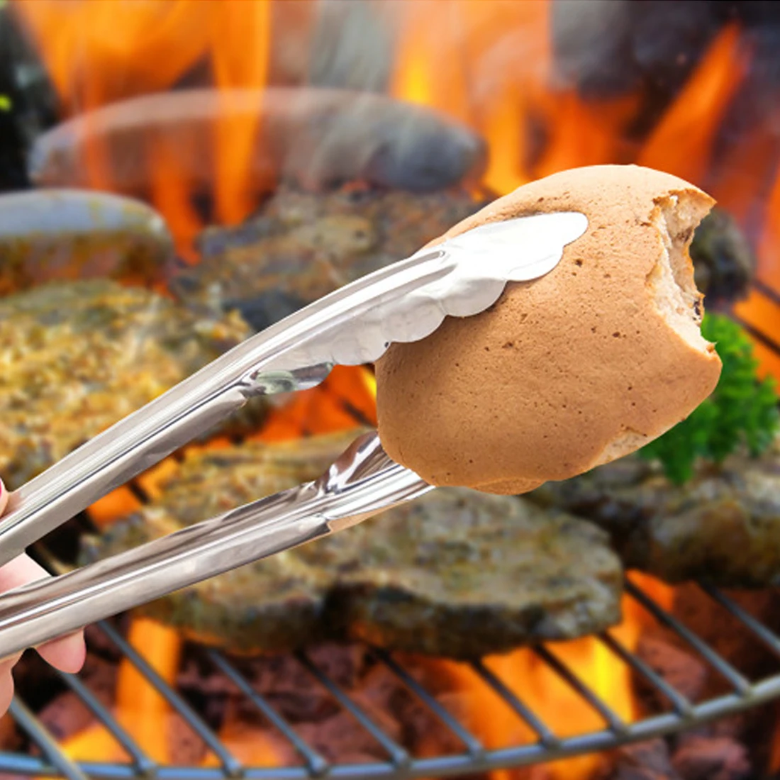 Лидер продаж кухонная утварь для приготовления пищи щипцы хлеба с защитой от