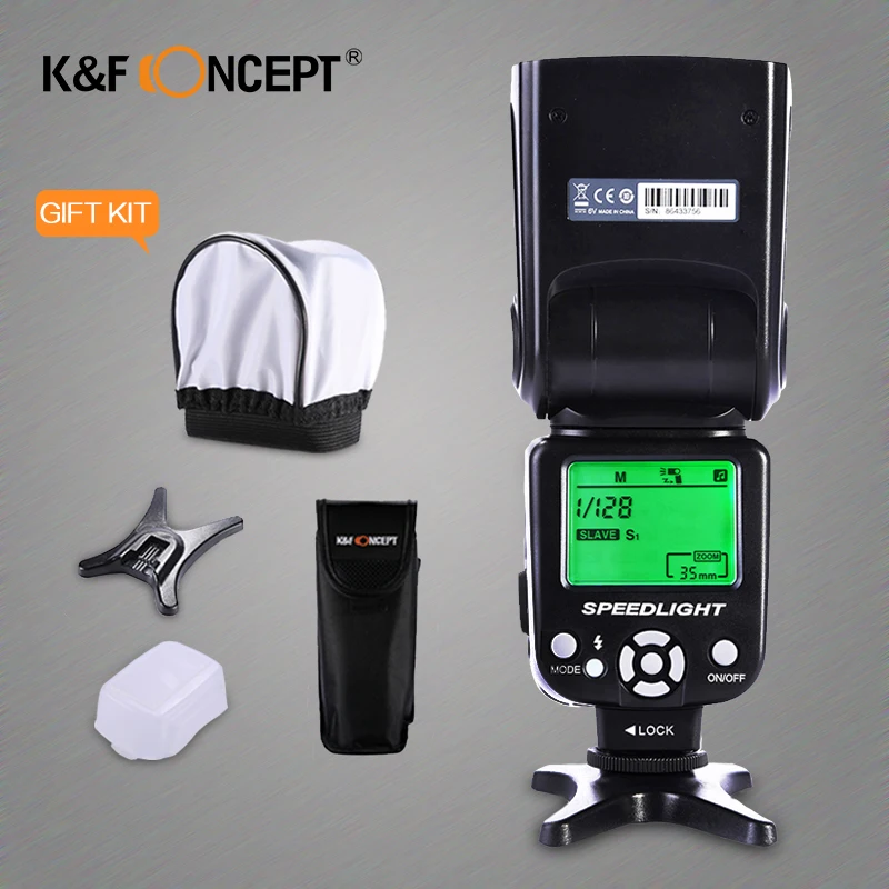К & F концепция 590c Синхронизация беспроводная TTl-вспышка speedlite для canon eos 5D mark II 5D3 7D