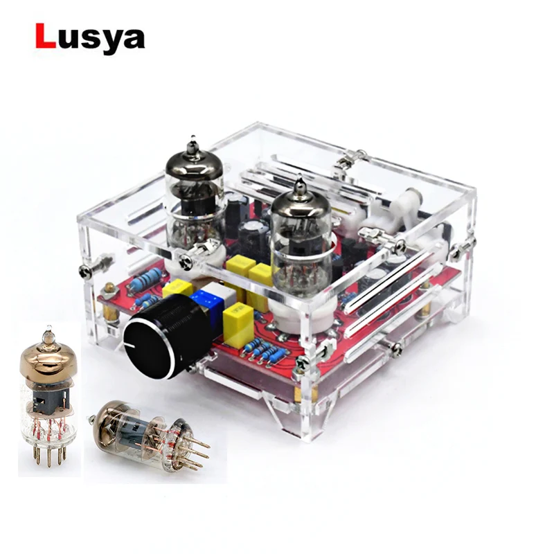 HIFI 6J1 ламповый усилитель аудио Плата Amplificador HIFI класса А тональный предусилитель пластина с акриловым шасси Собранный D1-002