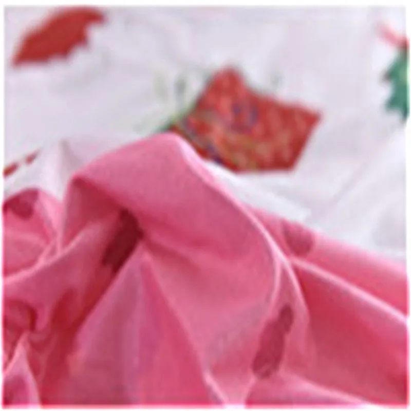 Новый хлопковый Рождественский Комплект белья из 4 предметов. Наволочка 2 шт.