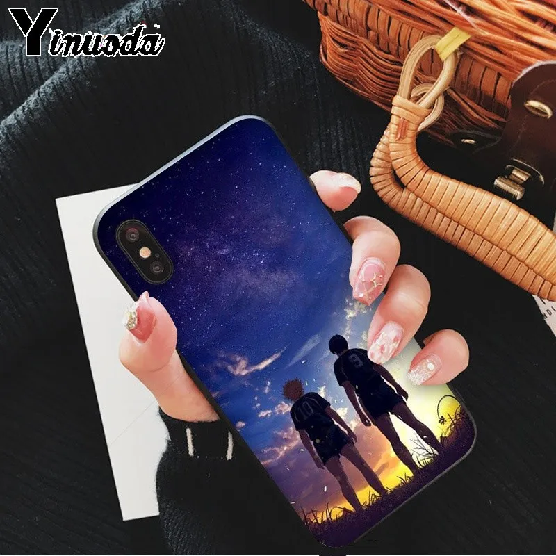 Yinuoda Haikyuu Hinata атака аниме Новинка чехол для телефона Fundas Apple iPhone 8 7 6 6S Plus X XS MAX 5 5S SE XR