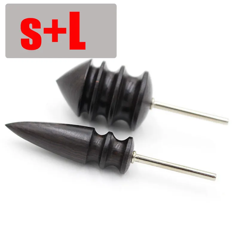 2PCS Polished head DIY электрический полированный круглый край обрезки кожи инструмент Slicker плоские/острые головы сандалового дерева кожа ремесло инструменты наконечник полировщик - Цвет: 2PCS Polished head