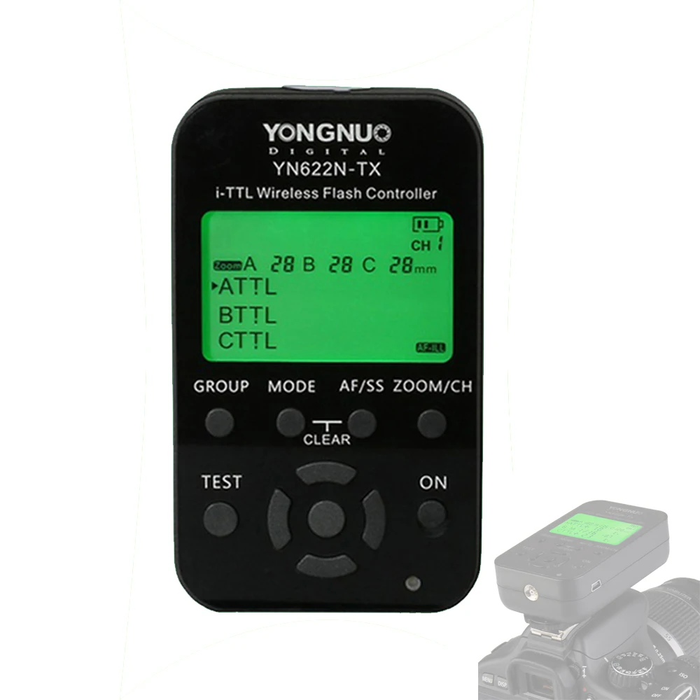 YONGNUO YN622N TX YN 622N LCD Беспроводной TTL HSS контроллер вспышки передатчик для Nikon
