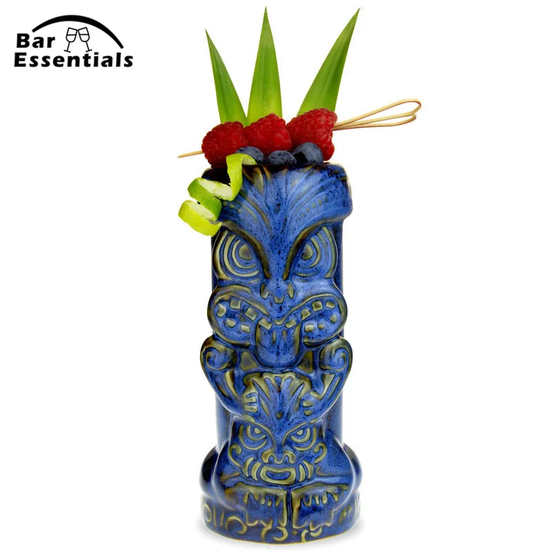 Новые Tiki кружки, Коктейльная чашка, кружка для вина, кружка для пива, напитков, керамическая кружка для попугая Tiki, 520 мл