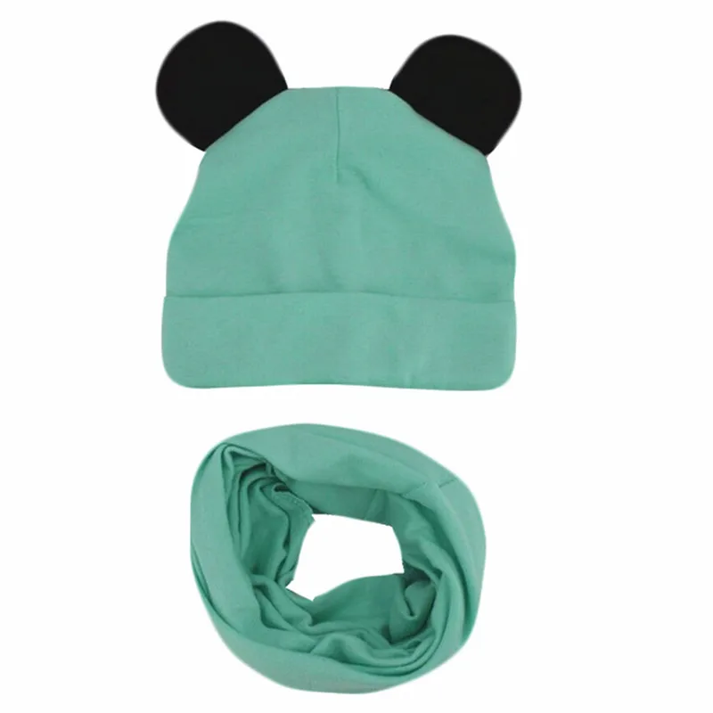 Новая хлопковая детская шапка с мягкими ушками на весну и осень для мальчиков