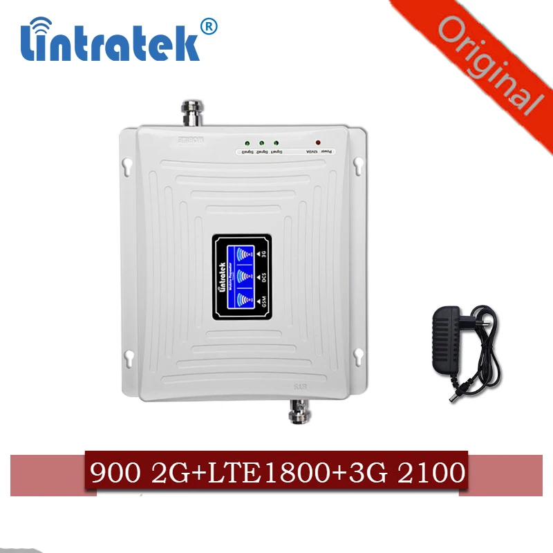 Усилитель сигнала 2g 3g 4g gsm 900 +(B1)WCDMA 2100 +(B3) 1800 LTE трехполосный ретранслятор сотового
