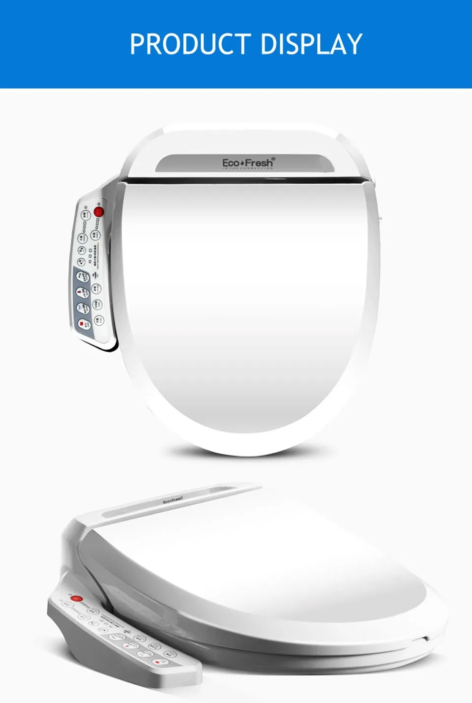 Ecofresh смарт-сиденье для унитаза washlet Электрический крышка биде интеллектуальные биде тепла чистой высыхание Массаж Уход за детьми женщиной Стариками