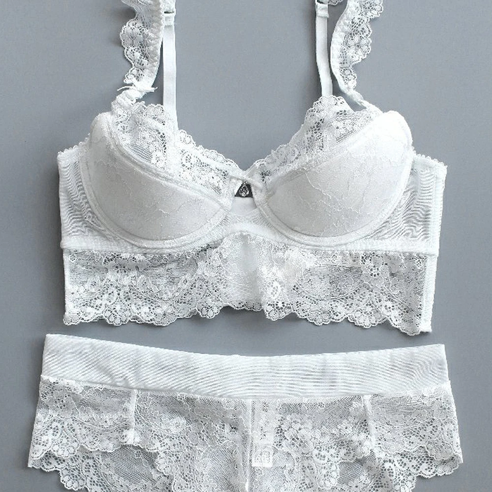 Дамы секрет глубокий v образный вырез женский сексуальный бюстгальтер набор