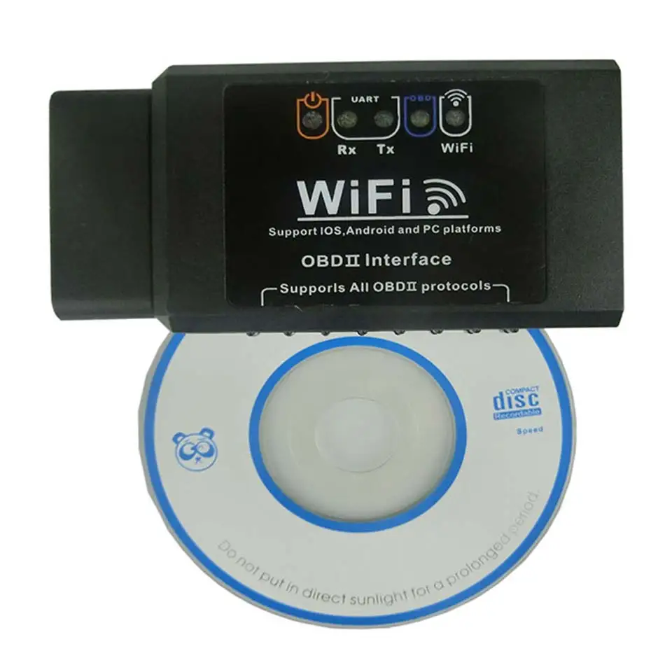 2021 лучший V1.5 Elm327 Wifi OBD2 сканер Elm 327 OBD 2 Автомобильный диагностический для Android IOS OBDII - Фото №1
