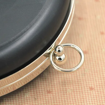 silver purse frame 18 см круглая форма с черной пластиковой коробкой клатч Obag ручка Maleta De Ferramenta портмоне Рамка застежка Sangle Sac кошелек рамки - Цвет: silver purse frame