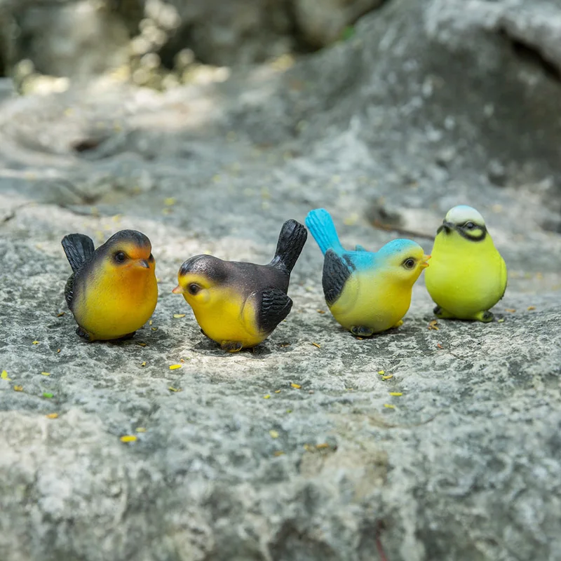 Фигурки из искусственной птицы 4 шт.|toys toys|toys toys toystoy diy |