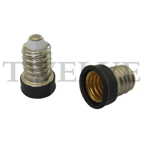 10 pieces. Black E14 to E12 Lamp Converter LED Holder Nest Adapter Changer High Quality E14-E12 | Лампы и освещение