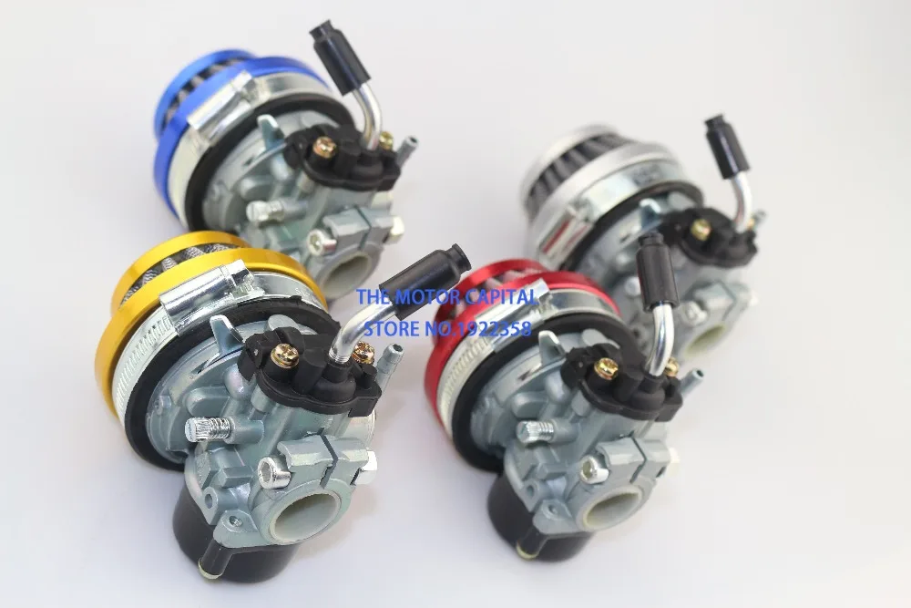Золотой 49cc 50cc 60 66 80cc 2 тактный карбюратор воздушный фильтр Carb fit моторизованный велосипед велосипедный мини велосипед atv