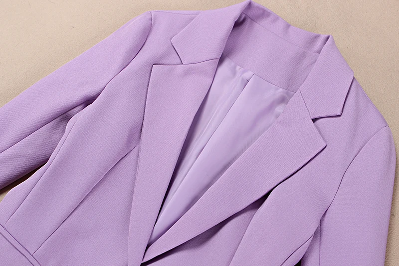 2 piece outfits for women fashion purple suit female professional wear two-piece spring and autumn new | Женская одежда