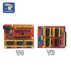 Новый V3 гравер щит ЧПУ Щит V4 гравировальный станок3D-принтерA4988 DRV8825 Плата расширения драйвера для Arduino Diy Kit