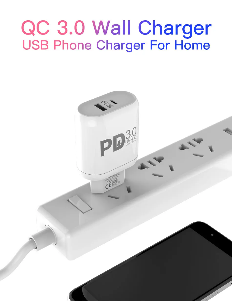 MOXOM 32 Вт USB C PD зарядное устройство для iPhone Xs X Quick Charge type C PD 3,0 зарядное устройство для мобильного телефона Быстрая зарядка type-c PD USB зарядное устройство