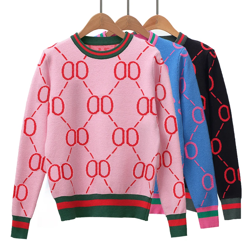 Women Sweaters and Pullovers 2019 letter pattern Knitted Fashion High Qaulity brand Autumn Winter Sweater | Женская одежда