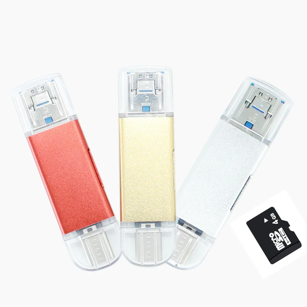 Type-C кард-ридер 3 в 1 высокоскоростной TF кард-ридер адаптер USB 3,0 OTG карта памяти для смартфона металлическая флешка